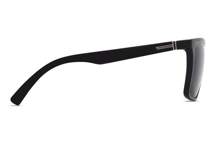 VONZIPPER LESMORE BLACK GLOSS SUNGLASSES w/ WILDLIFE VINTAGE PLR LENS