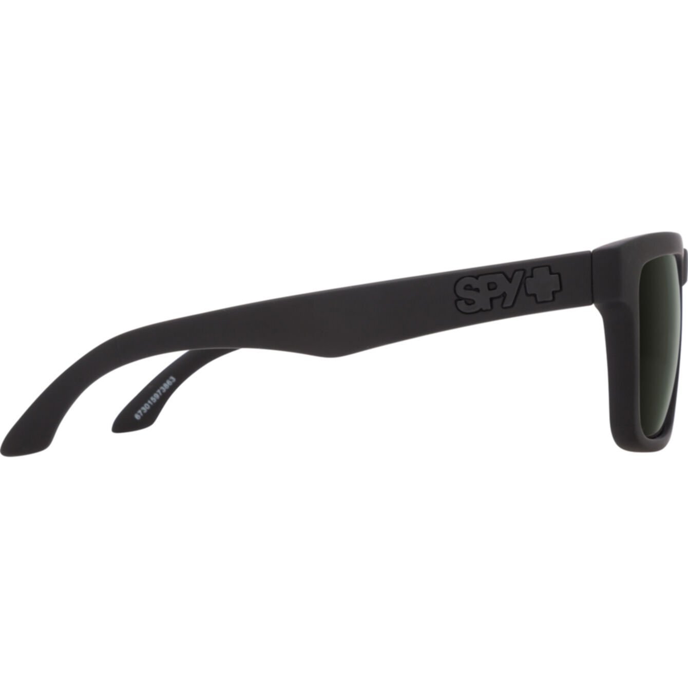 SPY HELM SOFT MATTE BLACK SUNGLASSES w/ HD PLUS GRY GRN