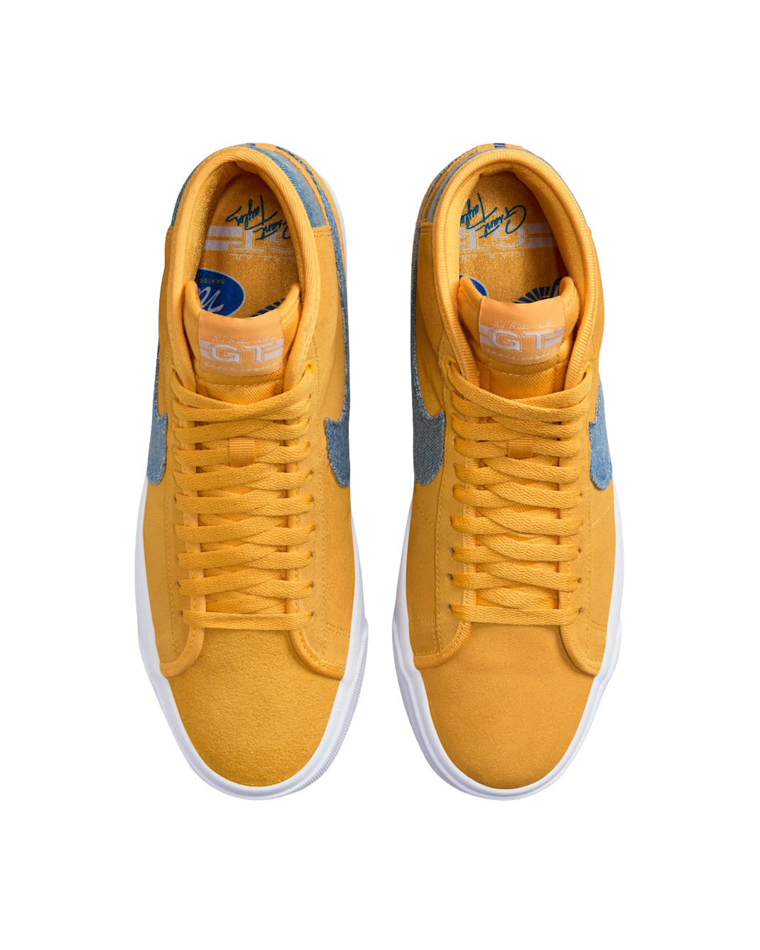 NIKE SB MENS ZOOM BLAZER MID PRO GT HO23 UNI GOLD/GAME ROYAL