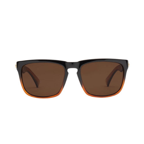 ELECTRIC KNOXVILLE XL MATTE BLACK AMBER SUNGLASSES w/ BRONZE PLR LENS