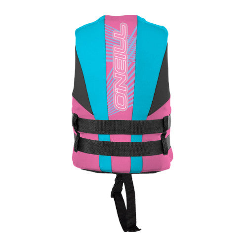 2022 O'NEILL CHILD REACTOR FULL-ZIP USCG LIFE VEST PET/TURQ/BLK