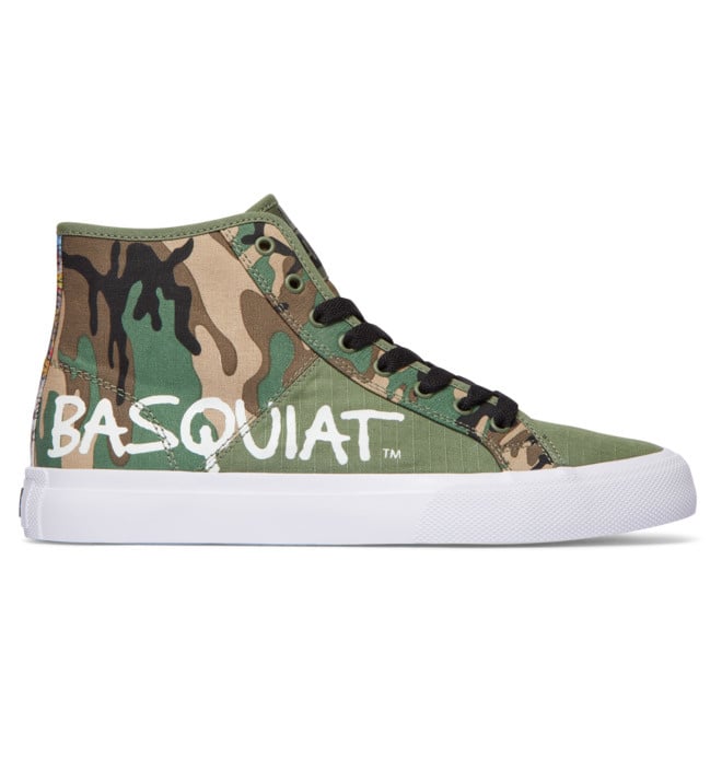 DC MENS BASQ MANUAL HI SHOES FA21 BLACK/MILITARY CAMO