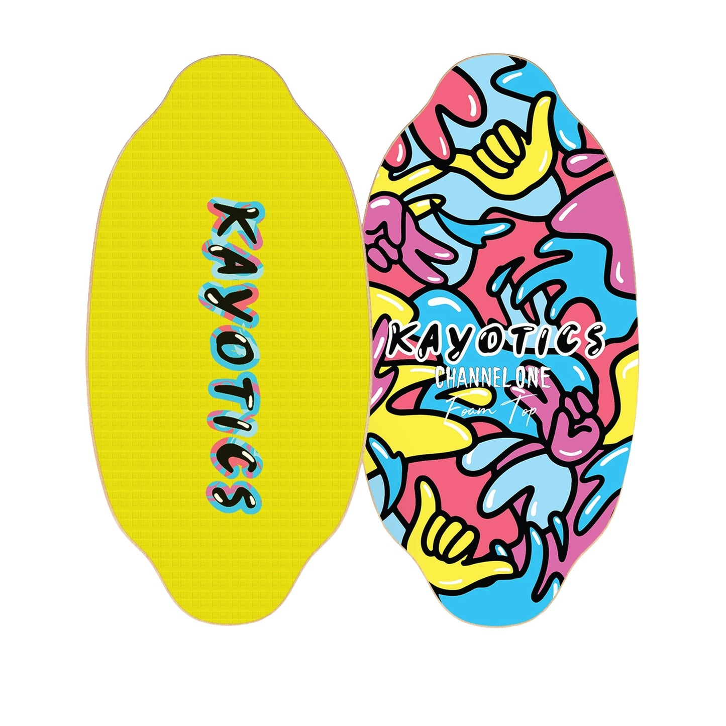 2025 KAYOTICS CHANNEL ONE FOAM TOP SKIMBOARD HANG LOOSE