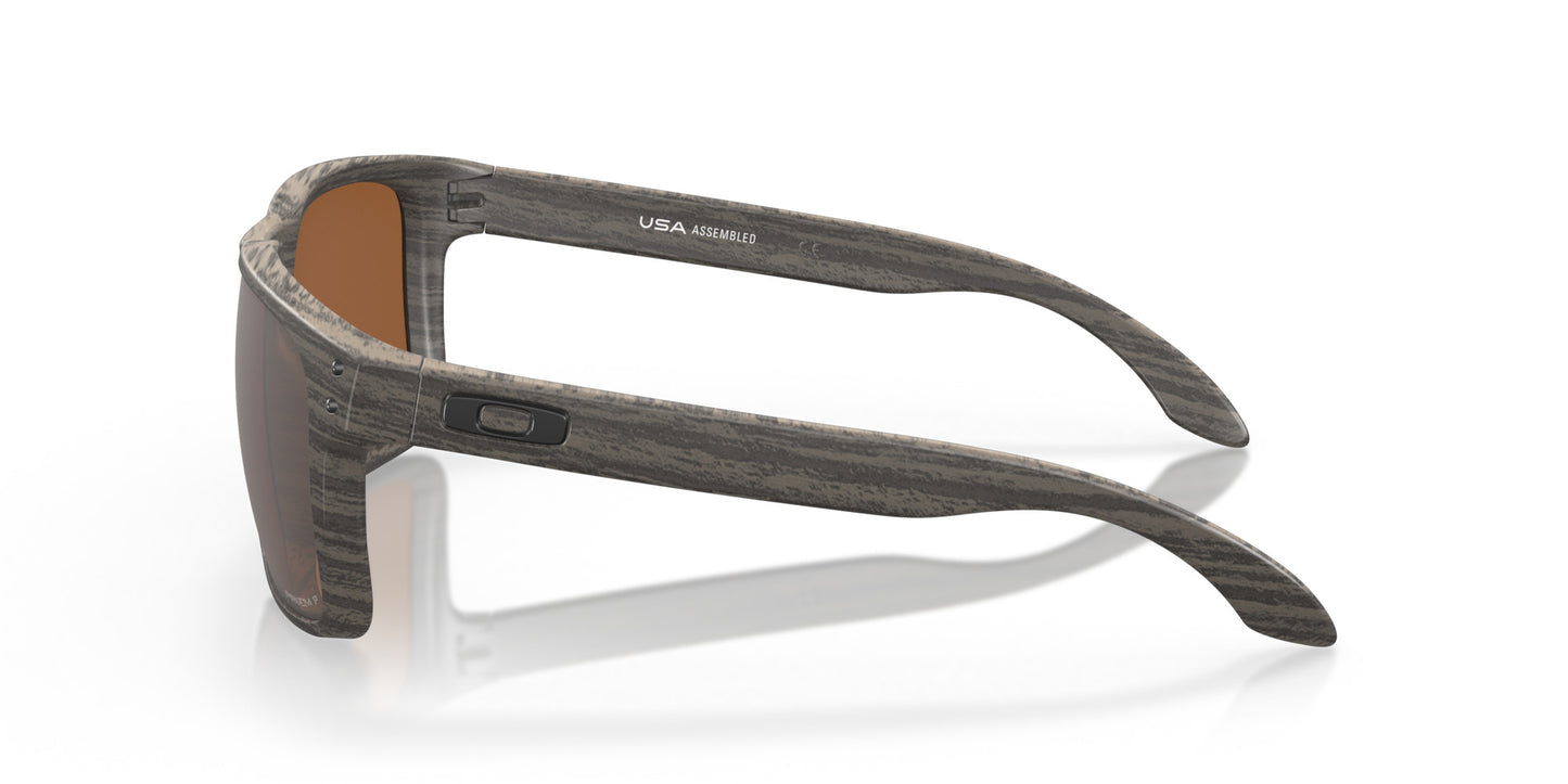 OAKLEY HOLBROOK XL WOODGRAIN SUNGLASSES w/PRIZM TNGSTN POLAR