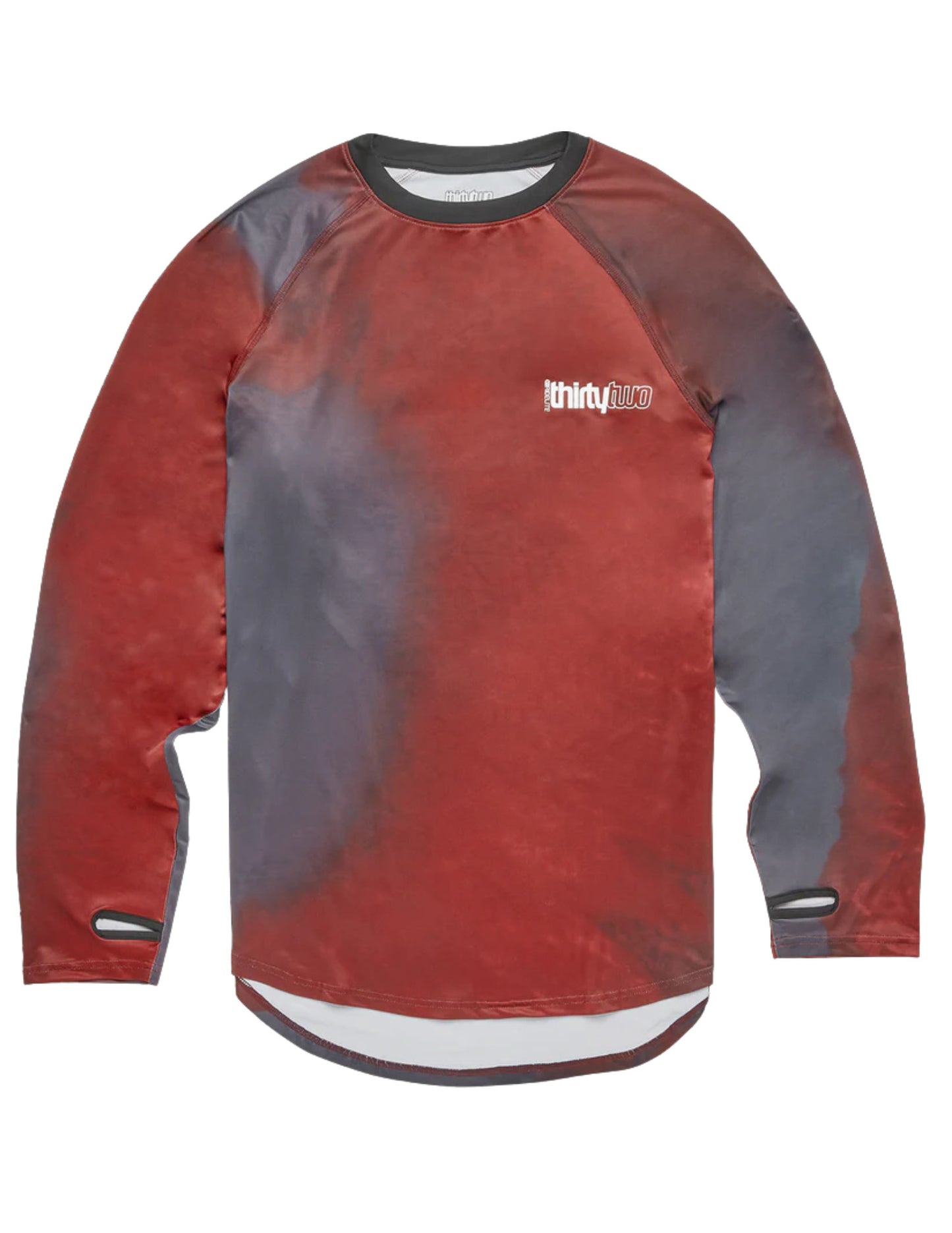 2025 THIRTYTWO RIDELITE L/S SHIRT BLACK/RED