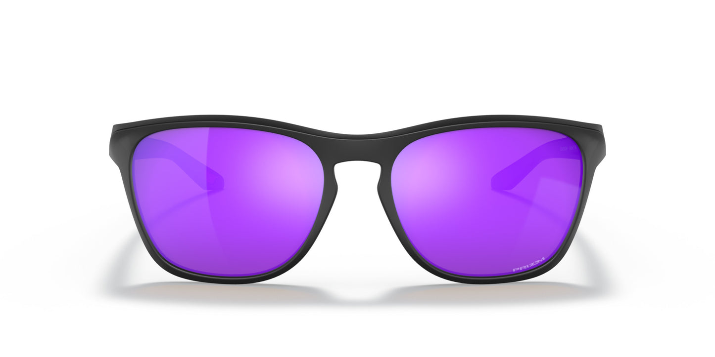 OAKLEY MANORBURN MATTE BLACK SUNGLASSES w/ PRIZM VIOLET