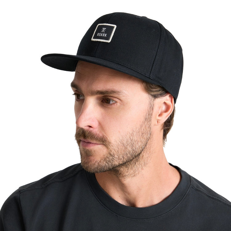 ROARK MENS SAFECAMP SNAPBACK HAT SP26 (BLK) BLACK