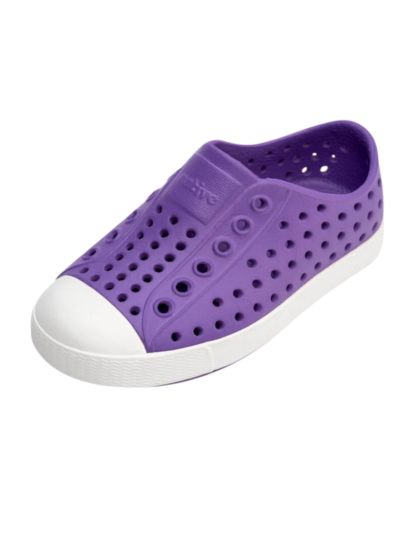 NATIVE JEFFERSON YOUTH SHOE SP22 STARFISH PURPLE/SHELL WHITE