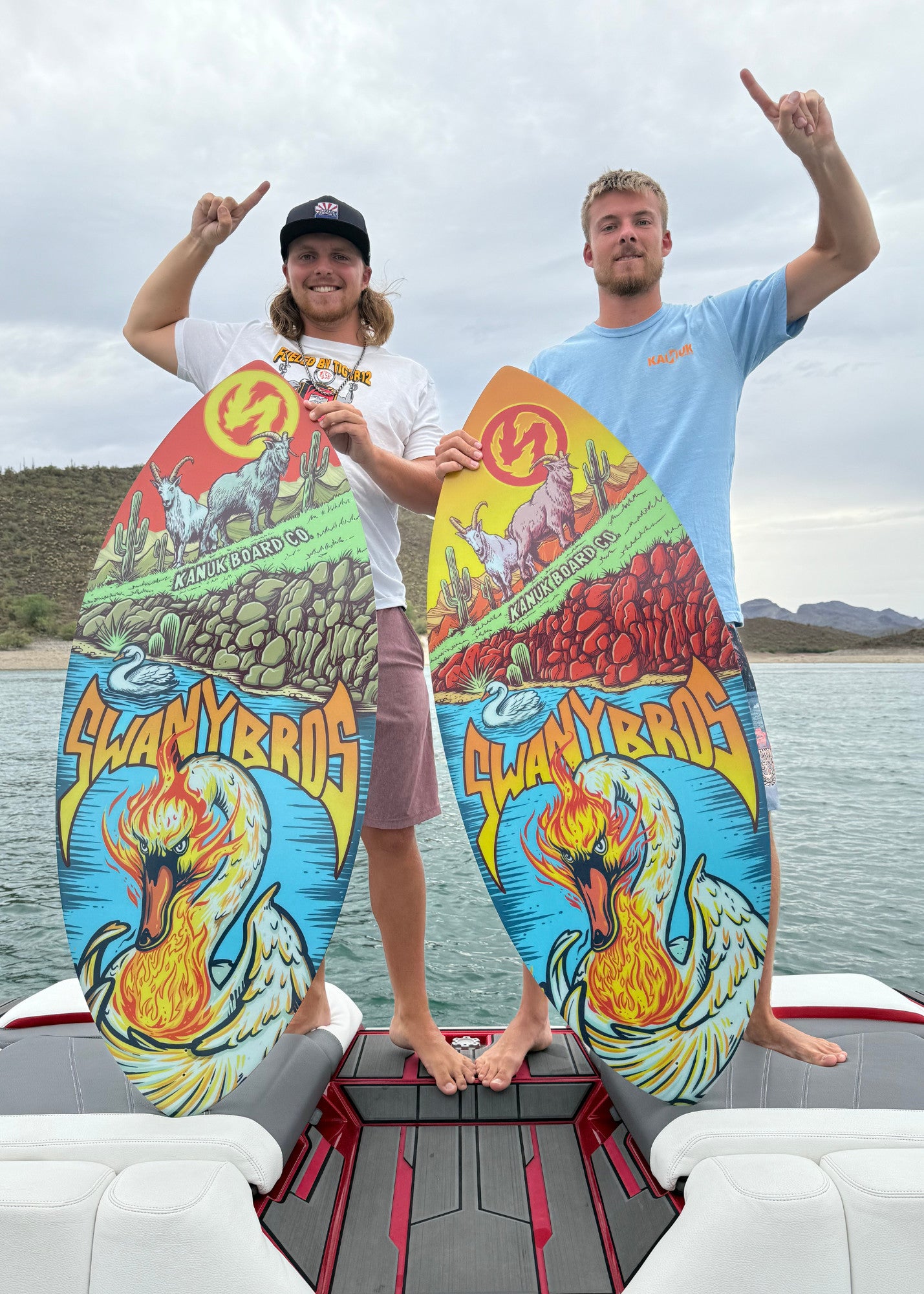 2026 KANUK VEDDER CARBON PRO WAKE SURF BOARD - SWANY FIRE