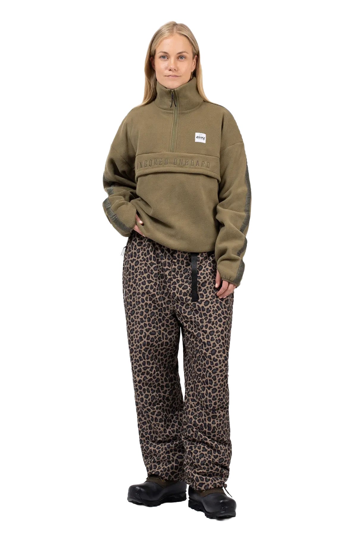 2026 EIVY WMNS BALL FLEECE HALF ZIP SWEATER OLIVE