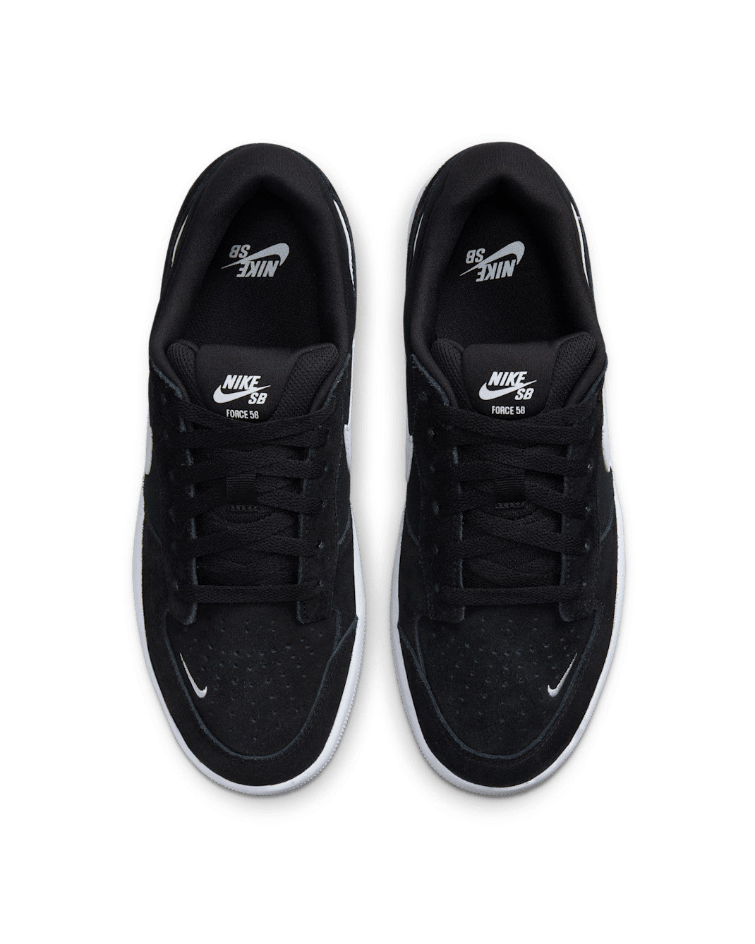 NIKE SB MENS FORCE 58 FA24 (001) BLACK/WHITE BLACK
