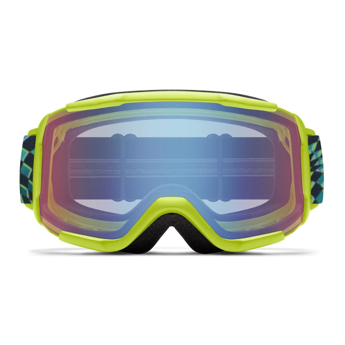 2026 SMITH DAREDEVIL GGL ELCTRC LIME LEFT TURN w/ BLU SNSR MRR