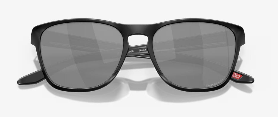 OAKLEY MANORBURN MATTE BLK SUNGLASSES w/ PRIZM BLK PLR LENS