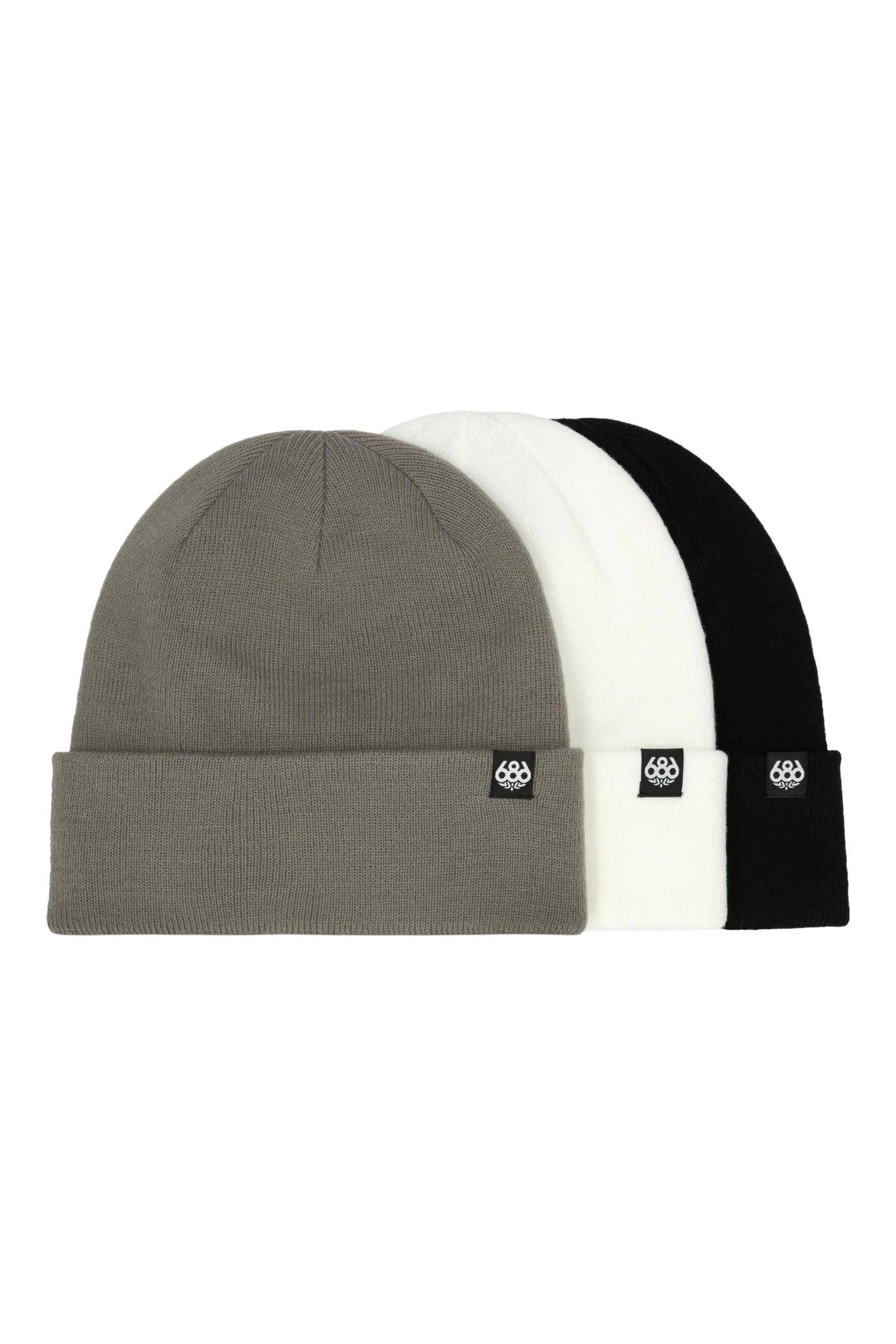 2026 686 STANDARD ROLL UP 3 PACK BEANIE ASSORTED