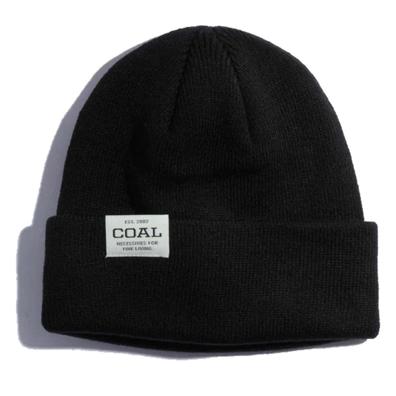 2024 COAL UNIFORM LOW RECYCLED KNIT CUFF BEANIE BLACK