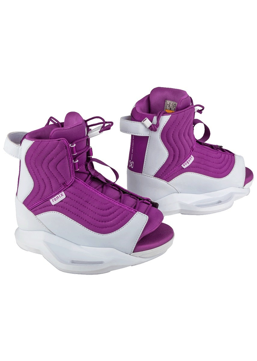 2024 RONIX KIDS WAKEBOARD BOOT AUGUST STAGE 1 - PURPLE/WHITE