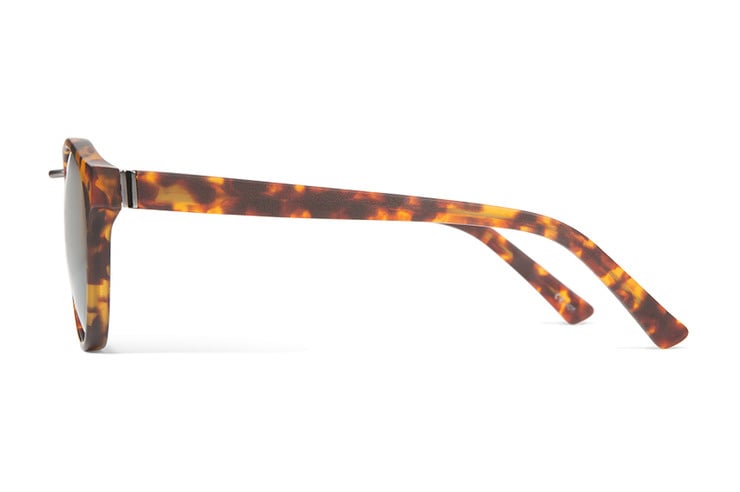 VONZIPPER STAX TORT SATIN SUNGLASSES w/ VNTG GRY LENS
