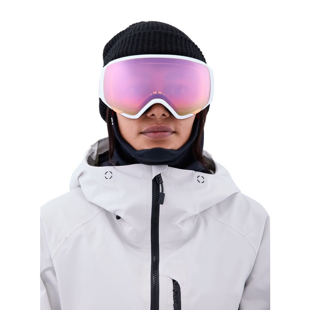 2023 ANON WM1 MFI GOGGLE W/ SPARE WHITE/PRCV CLDY PINK