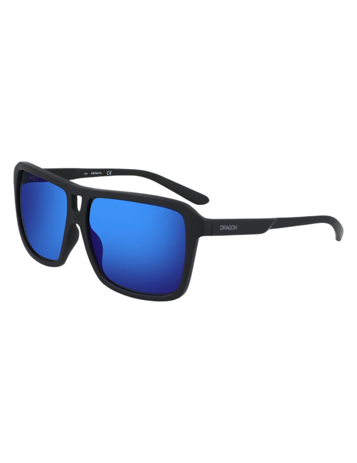 DRAGON THE JAM UPCYCLED SUNGLASSES MATTE BLACK w/ LL BLUE ION LENS
