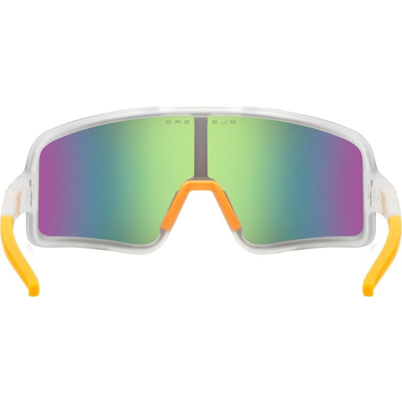 BLENDERS ECLIPSE SATURN CLOUD SUNGLASSES MATTE CLEAR w/ ORANGE PLR LENS