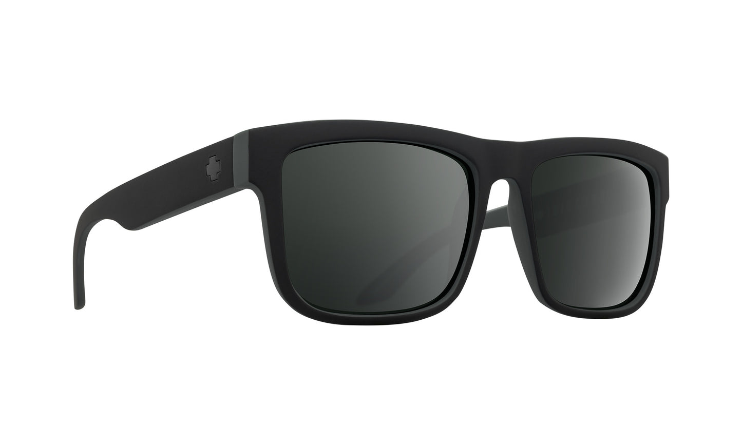 SPY DISCORD STEALTH GRYWALL SUNGLASSES w/ HAPPY GRY GRN BLK SPEC MRR