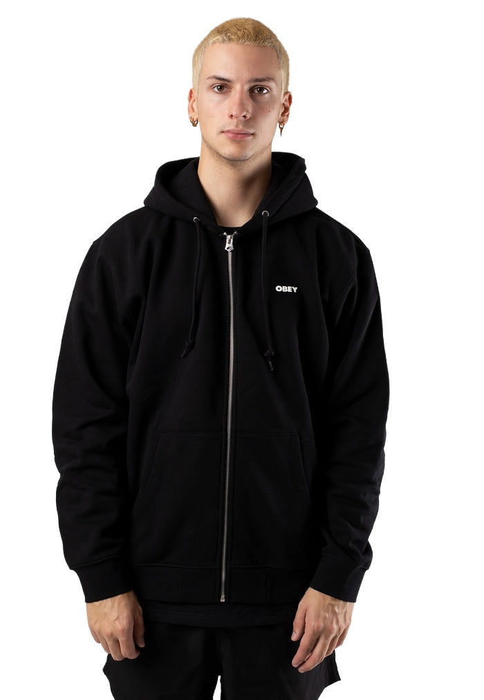 OBEY MENS OBEY BOLD HOODY HO22 BLACK
