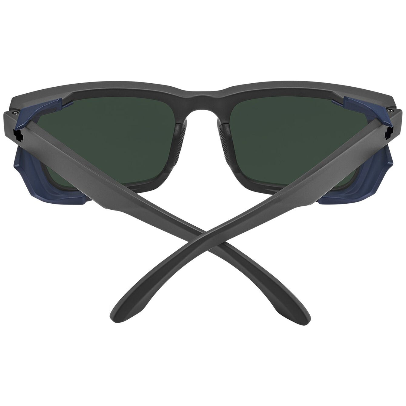 SPY HELM TECH MATTE DARK GRY SUNGLASSES w/ HAPPY GRY GRN