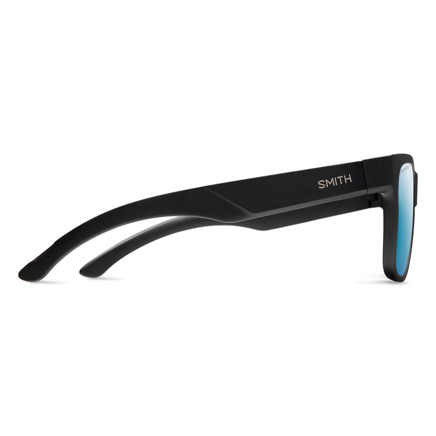 SMITH LOWDOWN 2 MATTE BLACK SUNGLASSES w/ CP PLR BLUE MRR