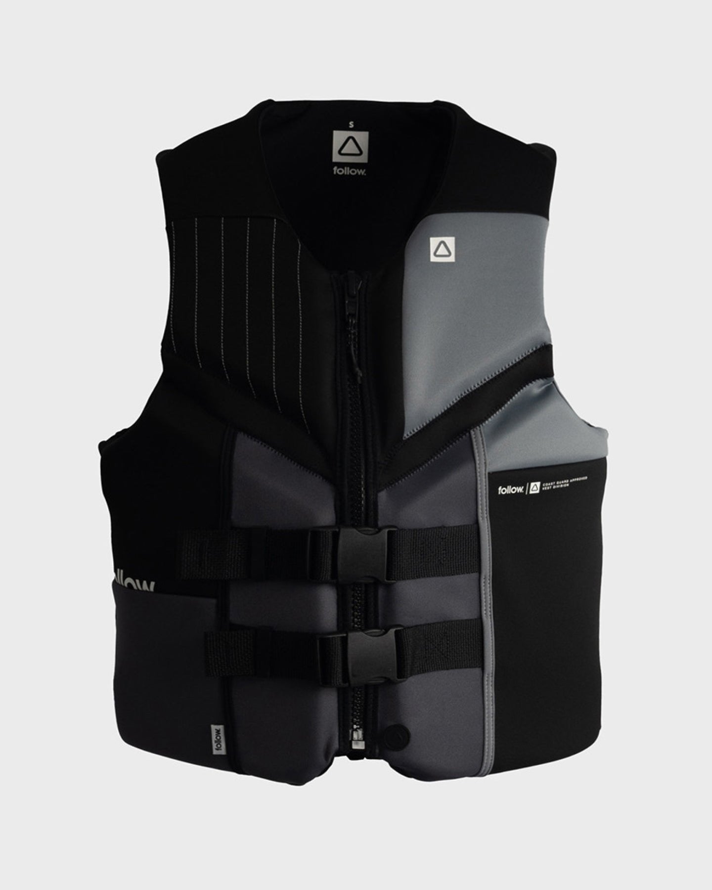 2023 FOLLOW MENS CURE 2 CGA VEST BLACK/GREY