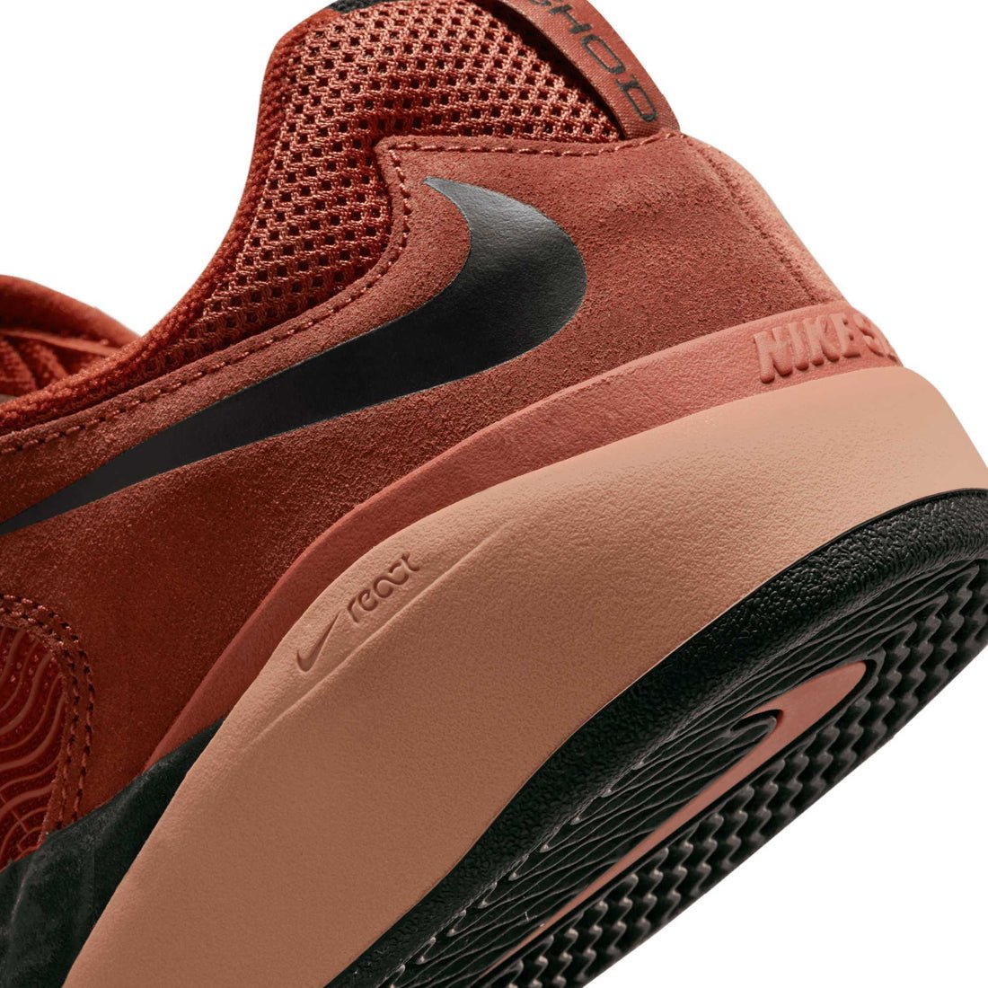 NIKE SB MENS ISHOD SHOE FA22 RUGGED ORANGE/BLACK-MINERAL CLAY-BLACK