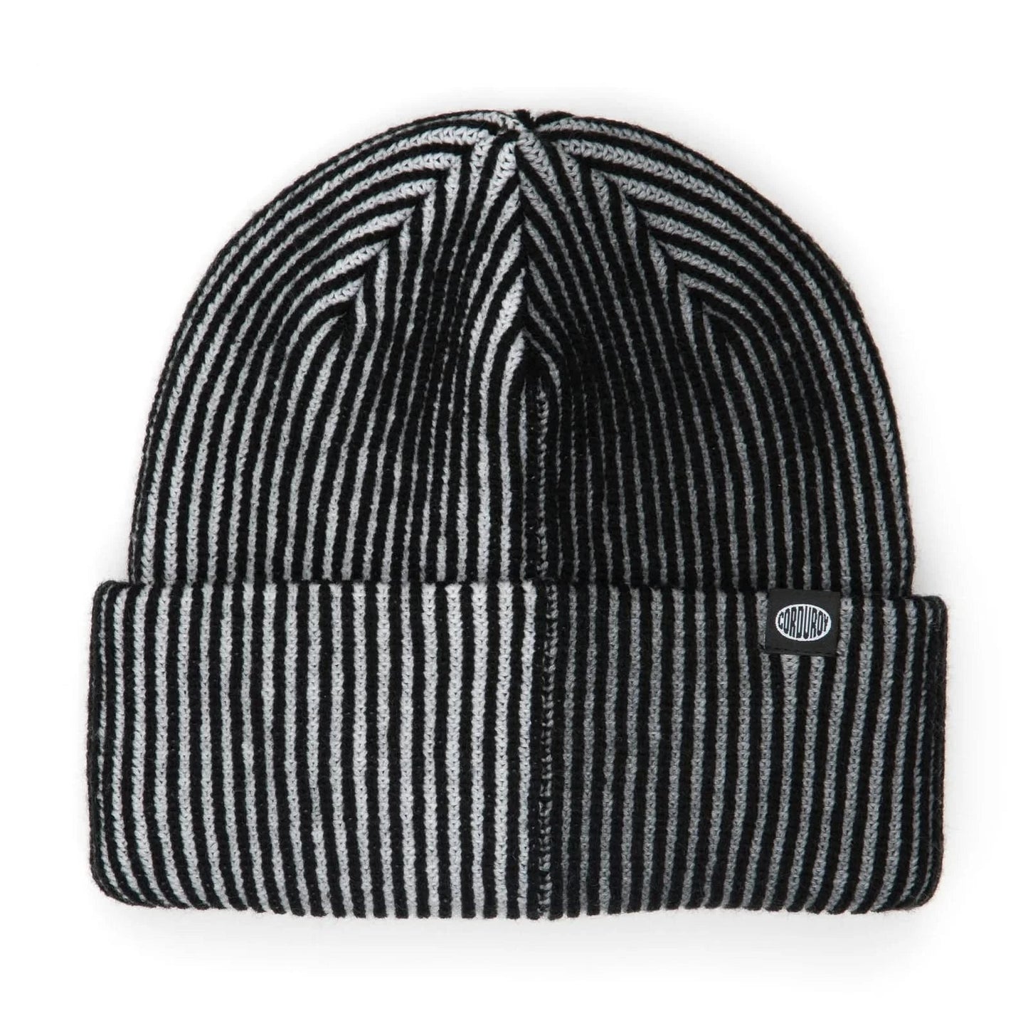 2026 CORDUROY 50/50 CORD BEANIE BLACK