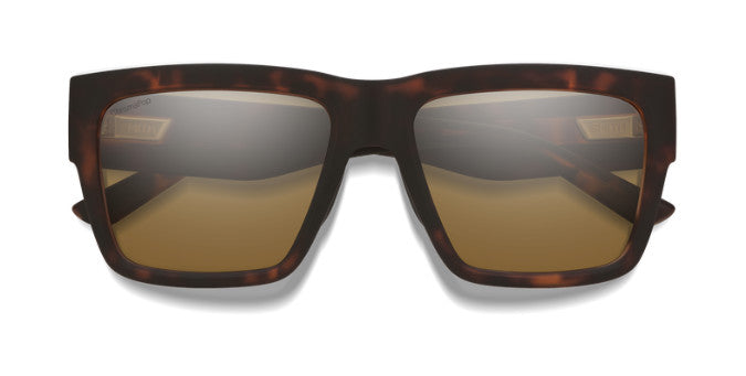 SMITH LINEUP MATTE TORT SUNGLASSES w/ CP PLR BROWN