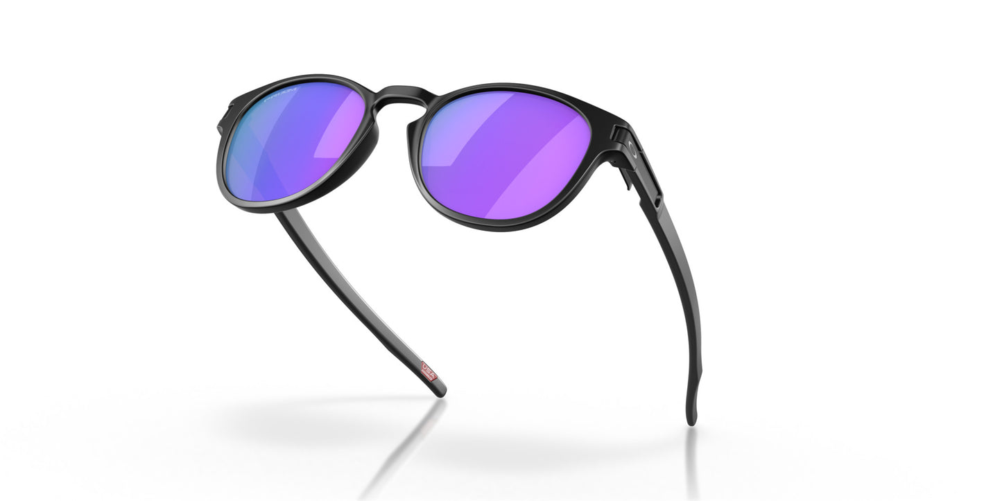 OAKLEY LATCH KEY MATTE BLK SUNGLASSES w/ PRIZM VIOLET