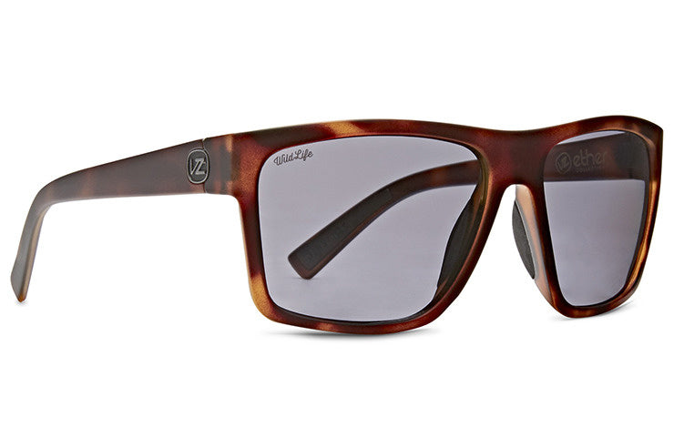VONZIPPER DIPSTICK SATIN TORT SUNGLASSES w/ VINT GREY PLR LENS