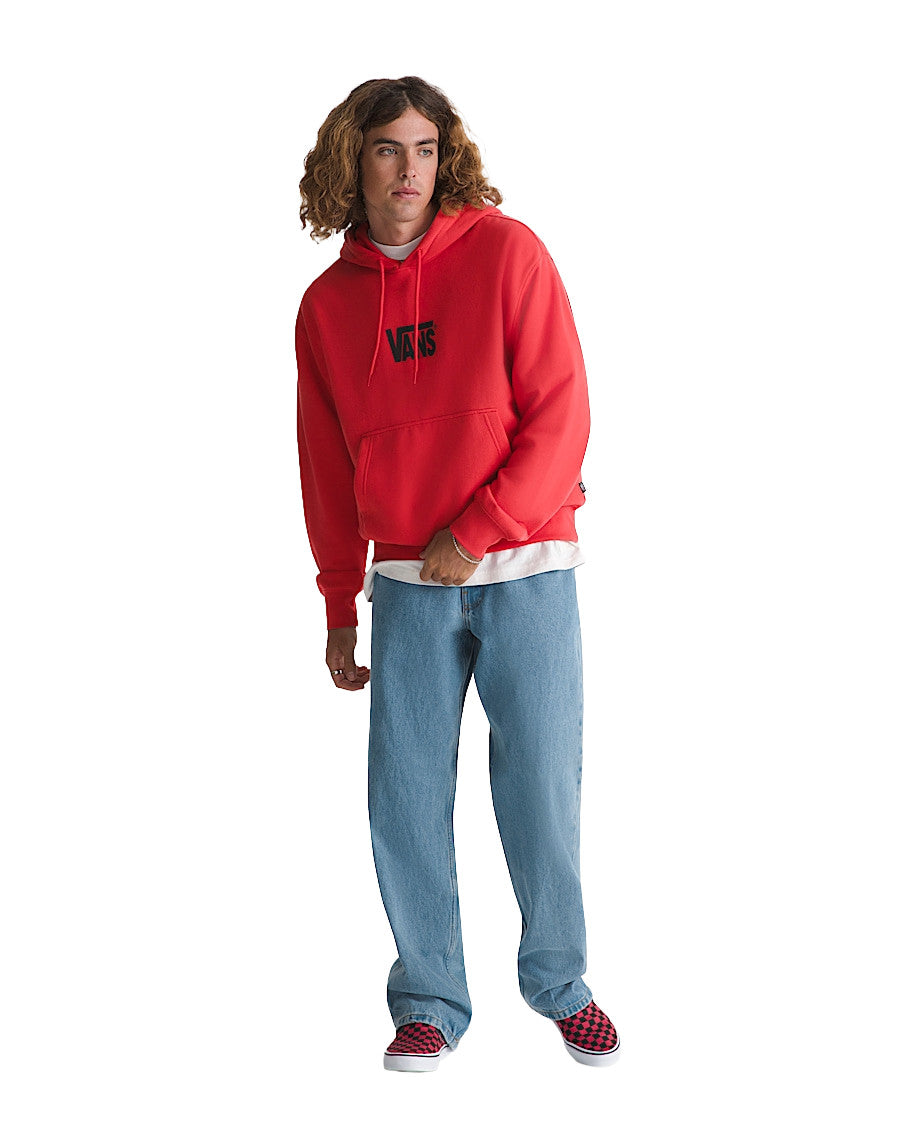 VANS MENS STRETCH LOGO PO HOODY SP26 CRIMSON HAZE