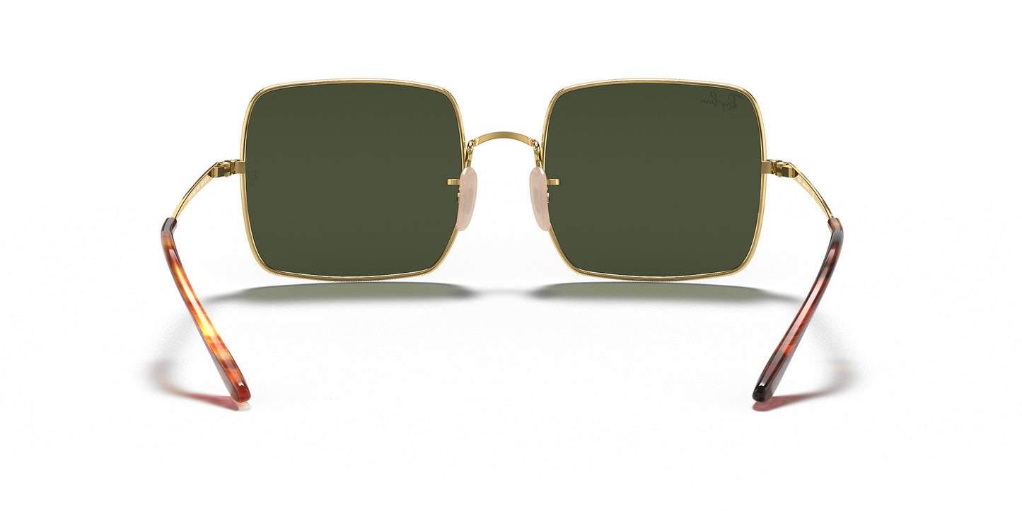 RAY-BAN SQUARE 1971 SUNGLASSES GOLD w/ G-15 GRN