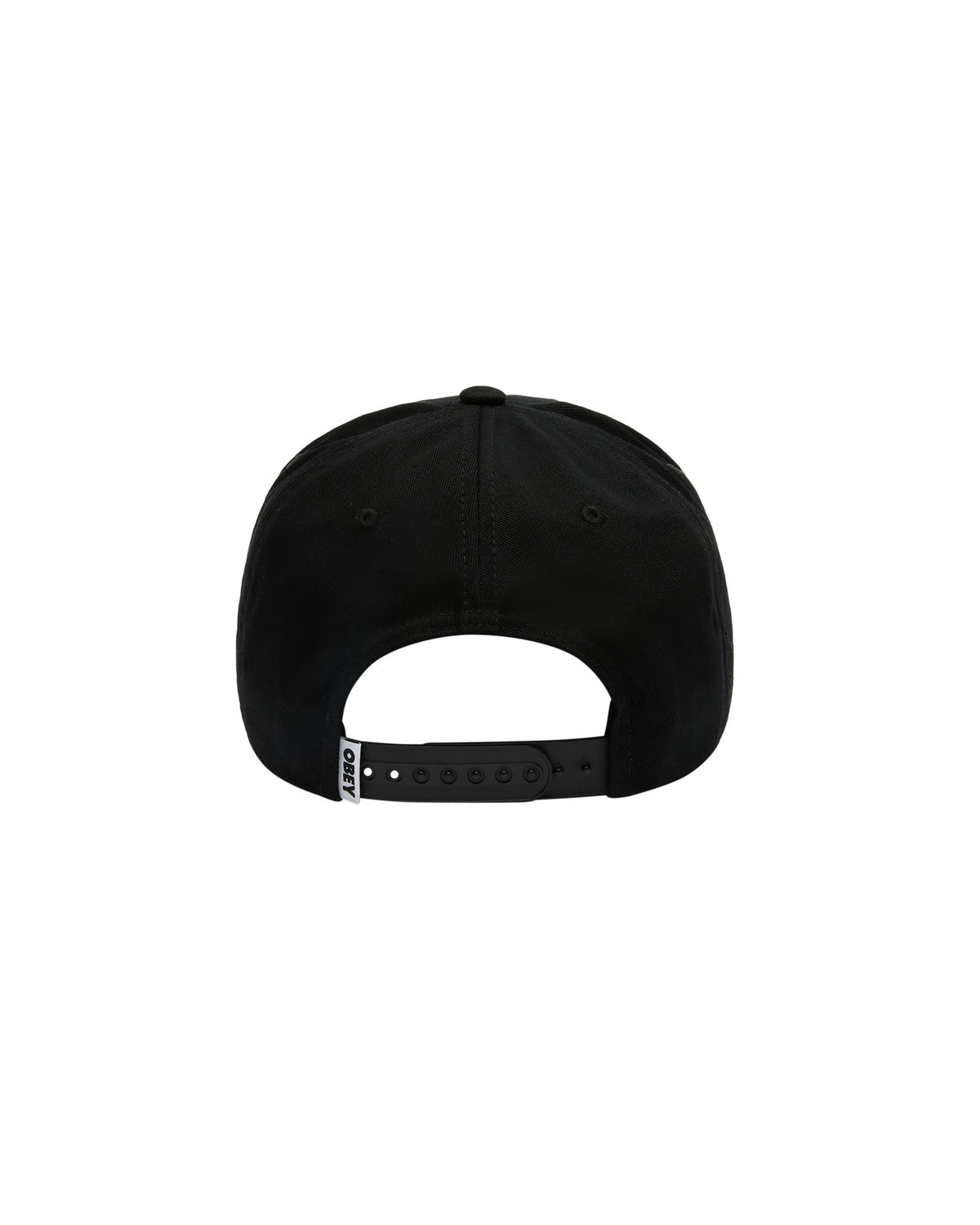 OBEY MENS DELTA 5 PANEL SNAPBACK HAT SP26 BLACK