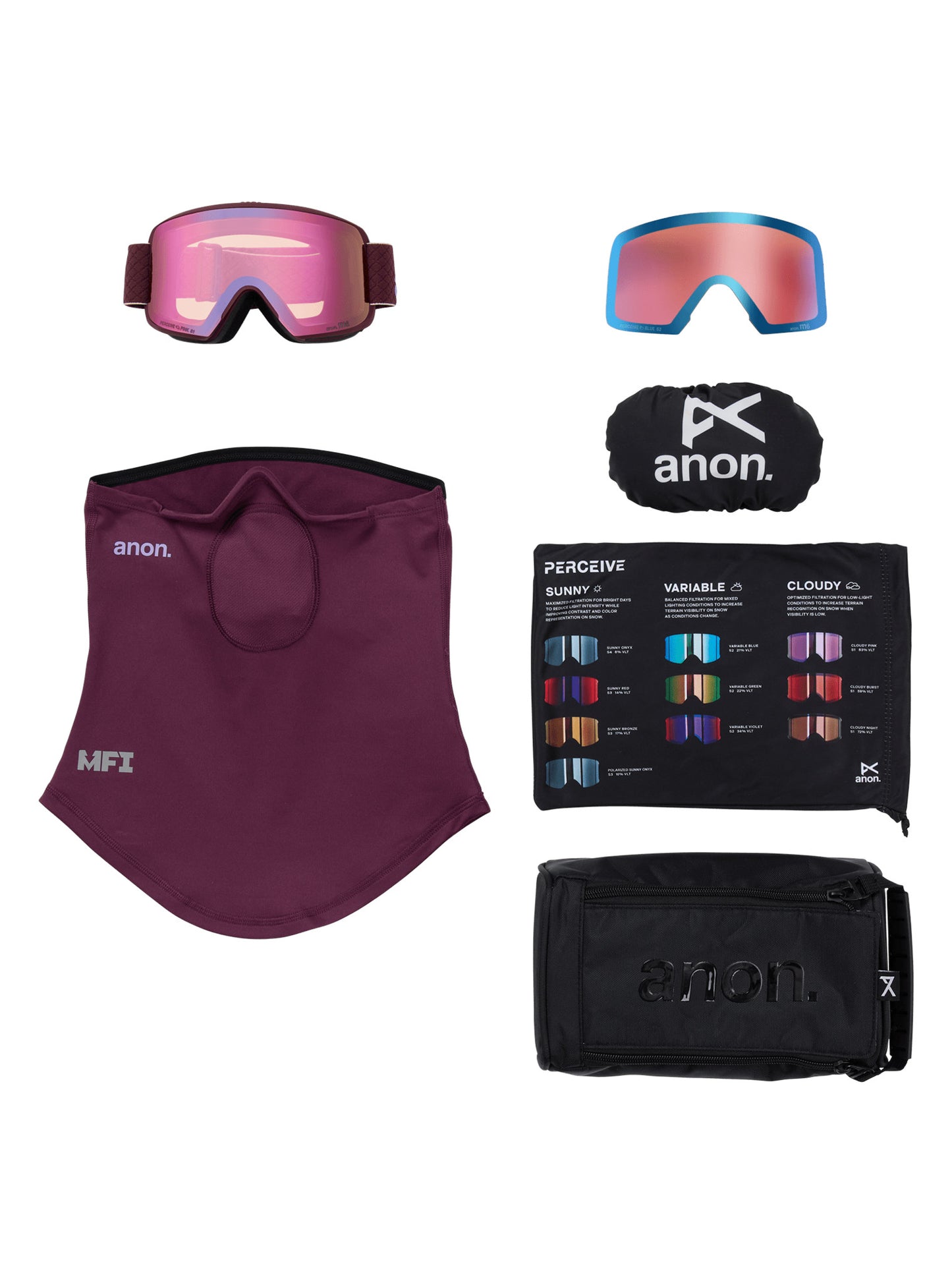 2026 ANON M6 GGL DCHRY w/  CLDY PINK + VRBL BLU + MFI
