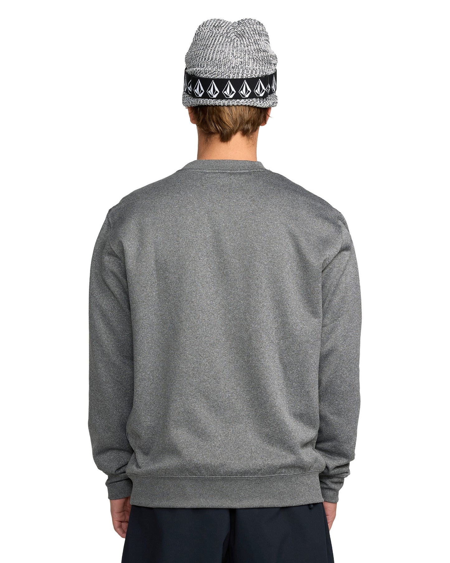 2026 VOLCOM HYDRO CREW HEATHER BLACK