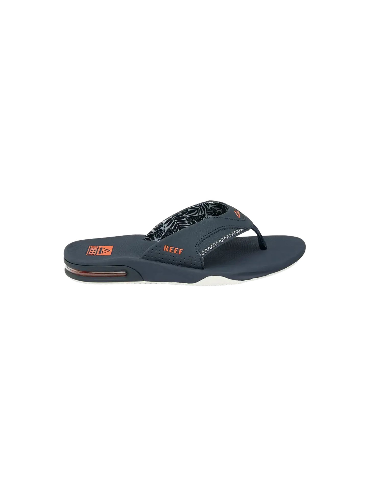 REEF MENS FANNING SANDALS SP25 NAVY/ORANGE TROPIC