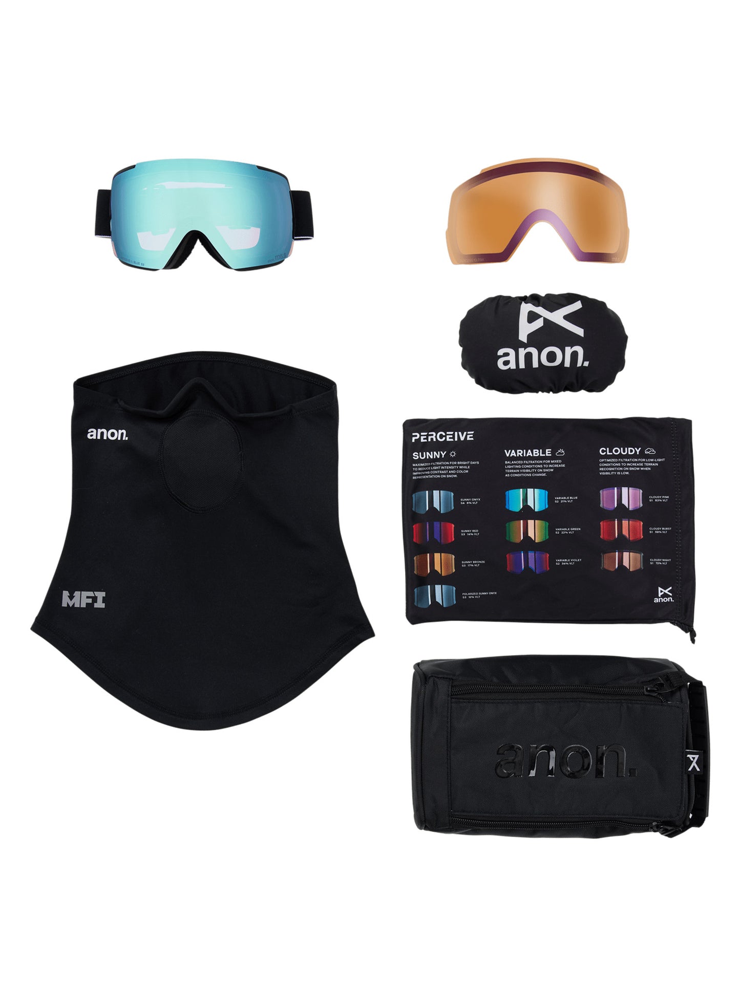 2026 ANON M5S GGL BLK w/  VRBL BLU + CLDY PNK + MFI