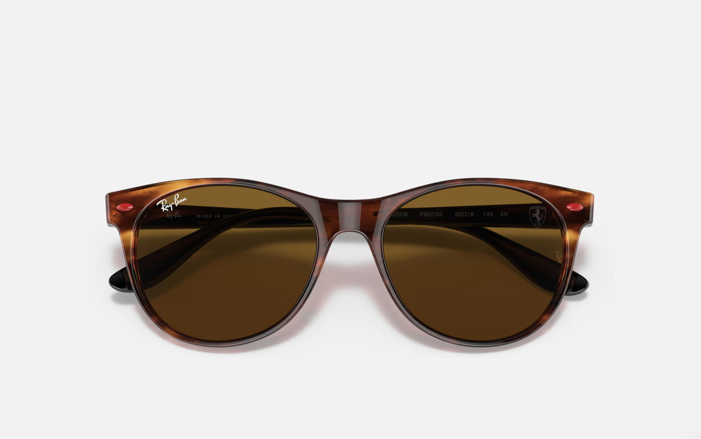 RAY-BAN FERRARI SUNGLASSES HAVANA/BLACK w/ B-15 BRN