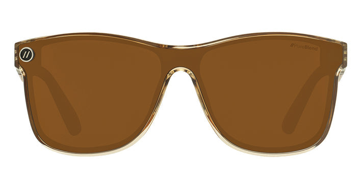 BLENDERS MOJAVE MIRAGE GLOSS CRYSTAL TAN SUNGLASSES w/ AMBER PC PLR LENS