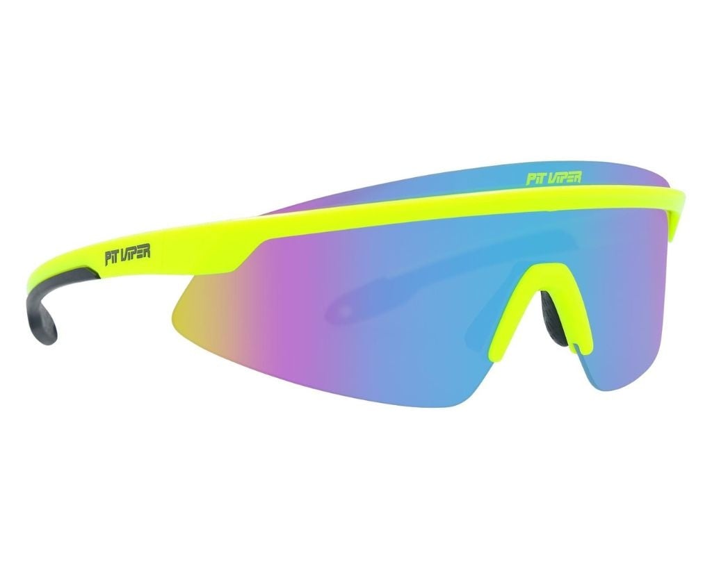 PIT VIPER THE SKYSURFER SUNGLASSES THE SLUDGE w/POLAR BLUE/PURPLE