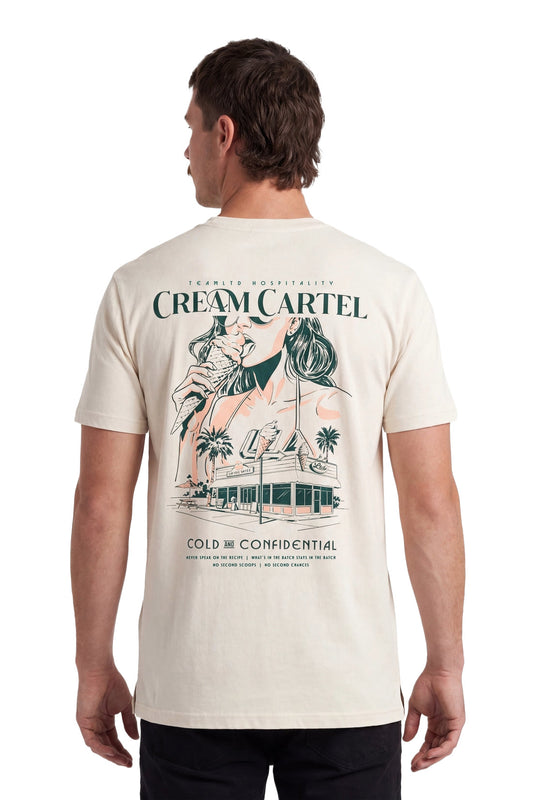 TEAMLTD MENS CREAM CARTEL SS TEE SP26 CREAM