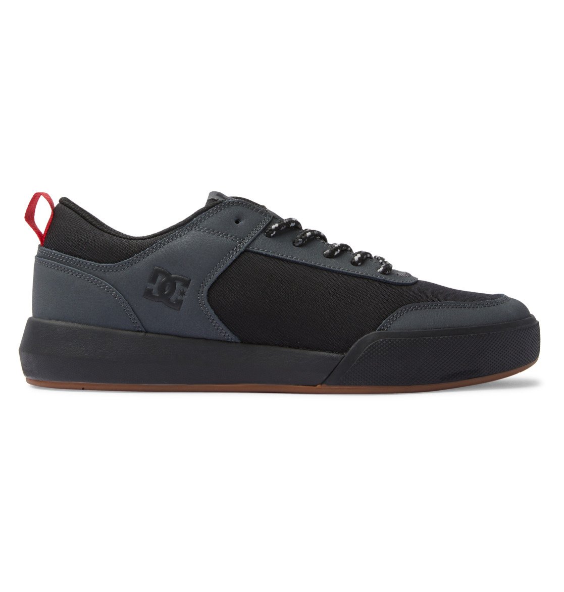 DC TRANSIT WNT SHOE KKG FA23 BLACK/BLACK/GUM