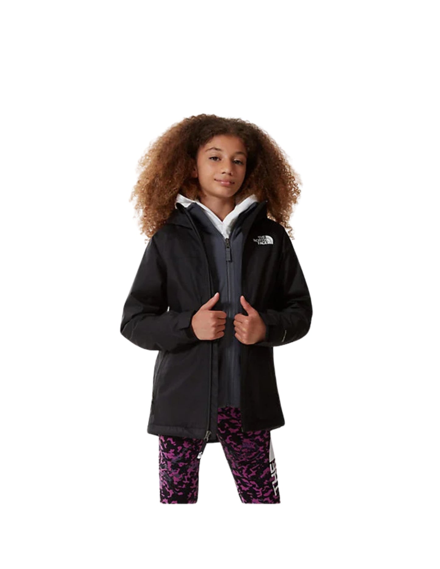 2022 TNF GIRLS VORTEX TRICLIMATE® TNF BLACK/VANADIS GREY