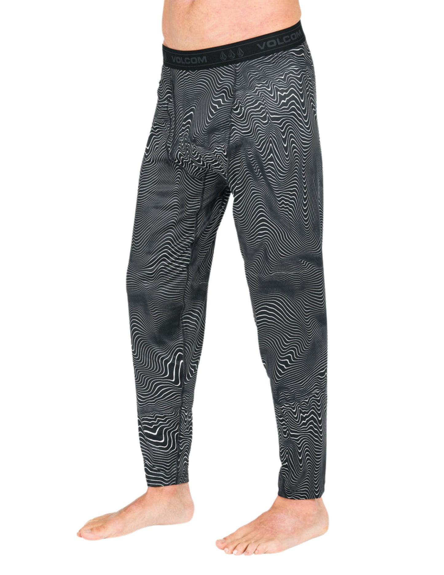 2025 VOLCOM V-SCIENCE BASE LAYER PANT BLACK PRINT