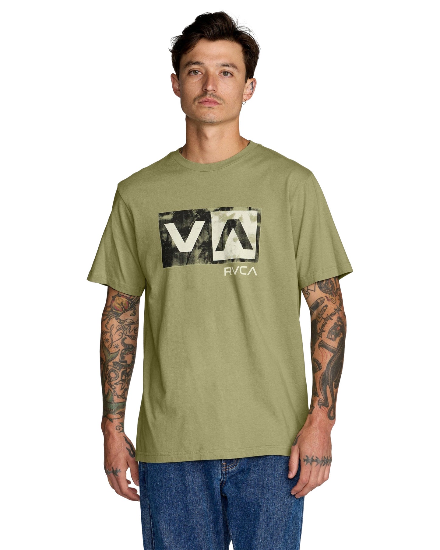 RVCA MENS BALANCE BOX SS TEE SP26 RANGER GREEN
