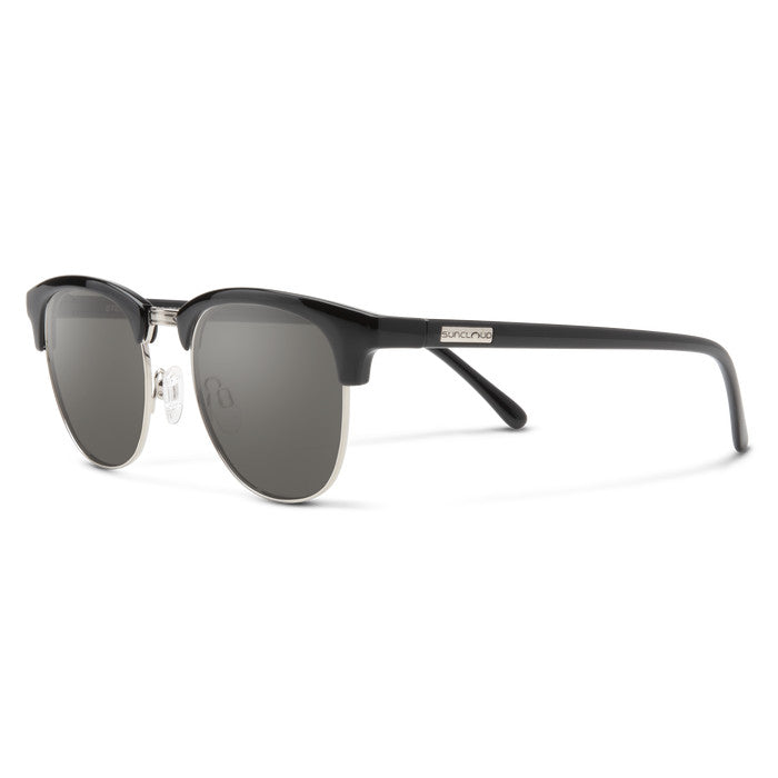 SUNCLOUD STEP OUT BLACK SUNGLASSES w/ GREY PLR LENS